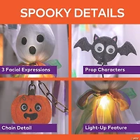 27 1/2" Hanging White Ghosts Halloween Decoration - Set of 3