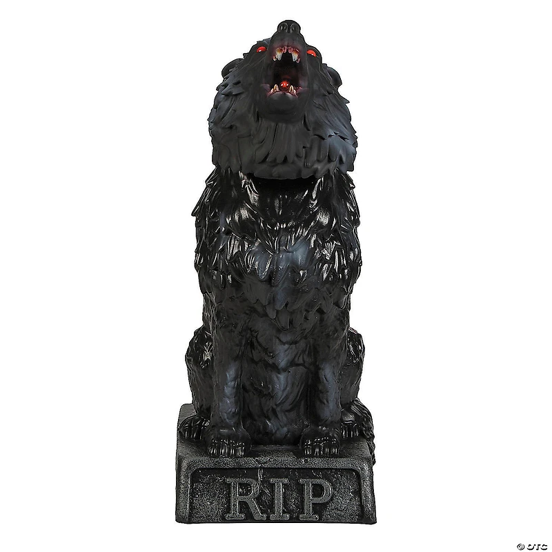 28" Animated Zombie Wolf Halloween Decoration