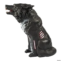 28" Animated Zombie Wolf Halloween Decoration