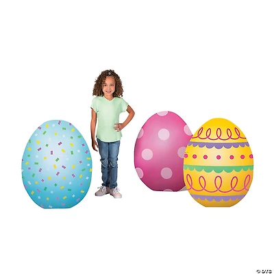 29 1/2" Easter Egg Cardboard Cutout Stand-Ups - 3 Pc.