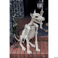 29" Doberman Skeleton Halloween Decoration