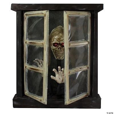 29" Lighted and Animated Opening Window Halloween Decoration