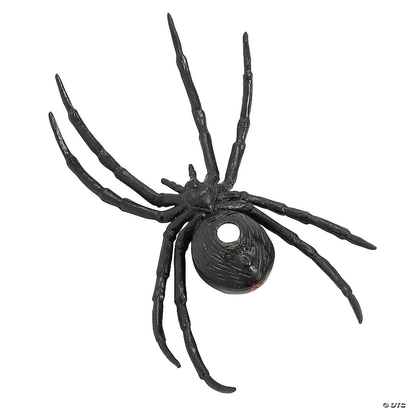 3 1/2" Magnetic Black Widow Spiders - 12 Pc.