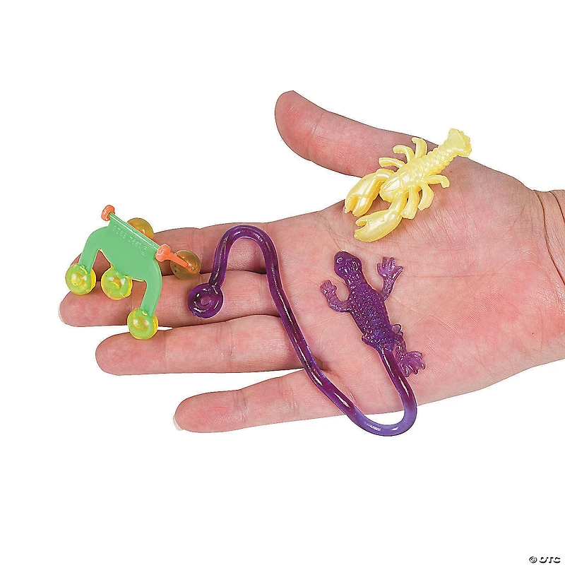 3/4" - 3 1/4" Bulk 100 Pc. Bright Colors Sticky Vinyl Splat Toy Assortment