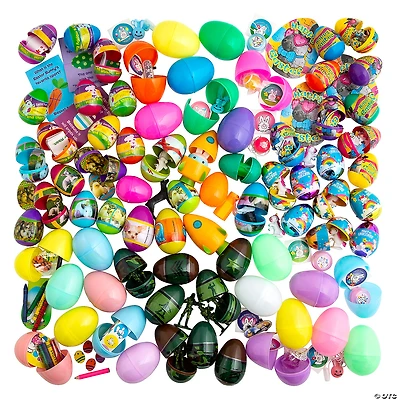 3" Bulk 1000 Pc. Toy-Filled Plastic Easter Egg Assortment