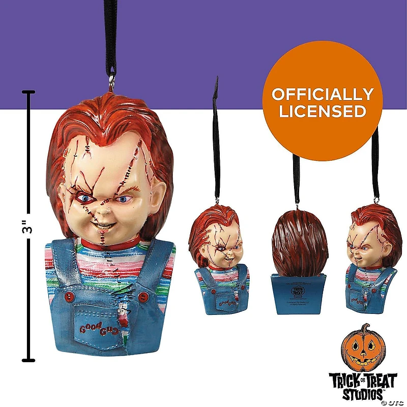 3" Child’s Play: Seed of Chucky™ Chucky Bust Resin Collectible Ornament