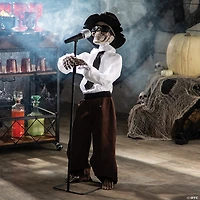 3 Ft. Animated Standing Singing Skeleton Halloween Decoration