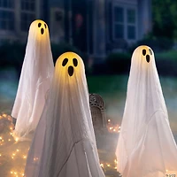 3 ft. Glowing Face Ghost Trio