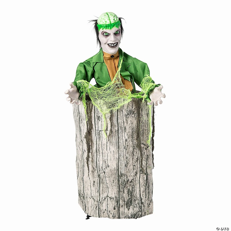 3 ft. Lifesize Creepy Man Jumping from Tree Animated Prop