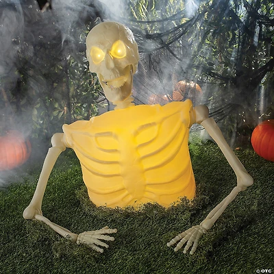 3 Ft. Light-Up Posable Skeleton Groundbreaker Halloween Decoration