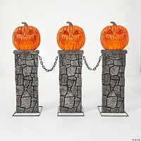3 Ft. x 4 Ft. Pumpkin Fence Halloween Decoration