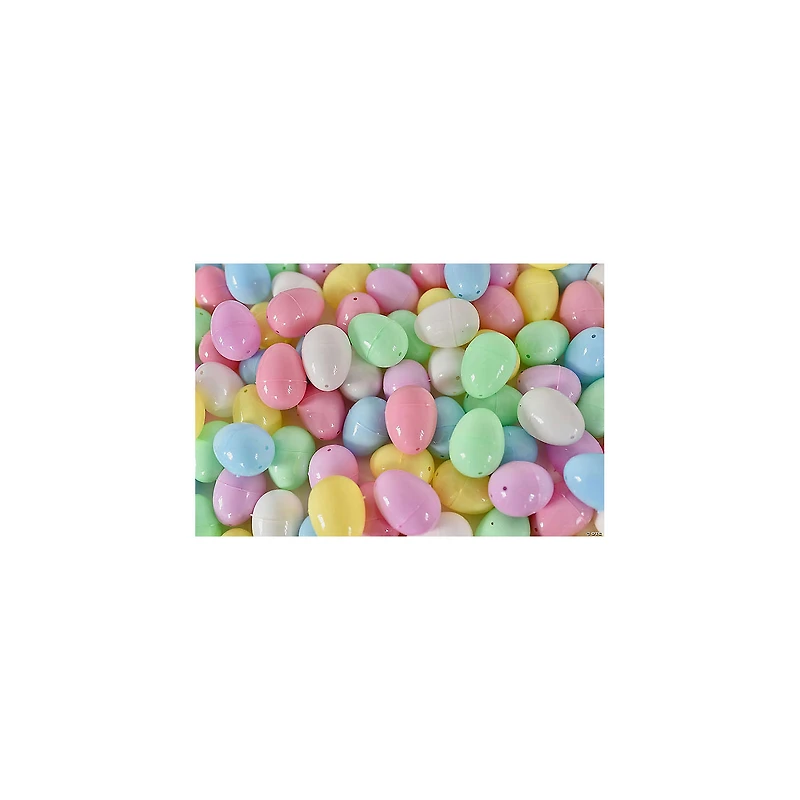 3" Pastel Plastic Easter Eggs - 12 Pc.