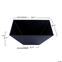 3 qt. Black Square Plastic Serving Bowls (15 Bowls)