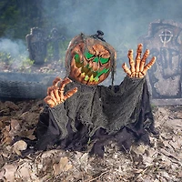 30" Animated Pumpkin Groundbreaker Halloween Decoration
