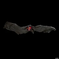 30" Hanging Halloween Bat Decoration with Red Eyes