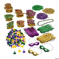 300 Pc. Mardi Gras Party Kit for 100 Guests