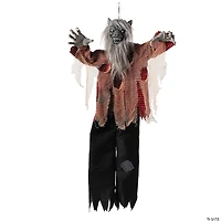 31 1/2" x 47 1/4" Hanging Animated Tattered Werewolf Halloween Decoration