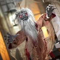 31 1/2" x 47 1/4" Hanging Animated Tattered Werewolf Halloween Decoration