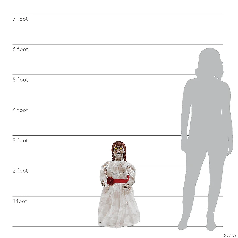 32" Grim Girl Talking Doll Decoration