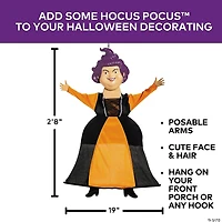 32" Hocus Pocus™ Mary Sanderson Medium Posable Hanging Halloween Decoration