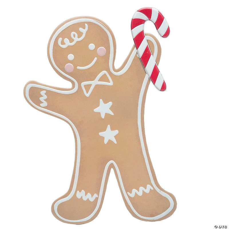 35 3/4" Iron Gingerbread Boy Christmas Decoration