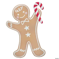 35 3/4" Iron Gingerbread Boy Christmas Decoration