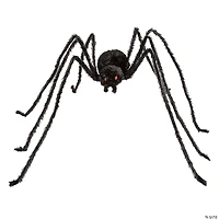 36 1/2" x 61 3/4" Black Spider with Light-Up Eyes Halloween Decoration
