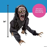 36" Animated Creepy Reaper Halloween Decoration