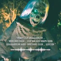36" Animated Crouching Bones Prop