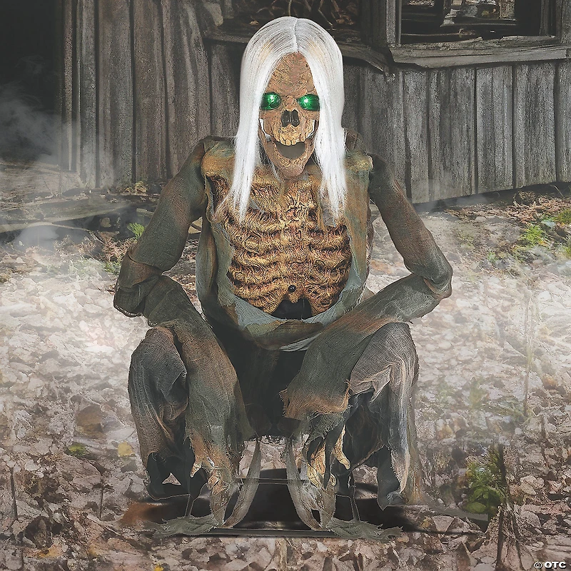 36" Animated Crouching Bones Prop