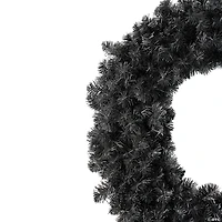 36" Black Colorado Spruce Artificial Halloween Wreath - Unlit