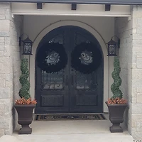 36" Black Colorado Spruce Artificial Halloween Wreath - Unlit