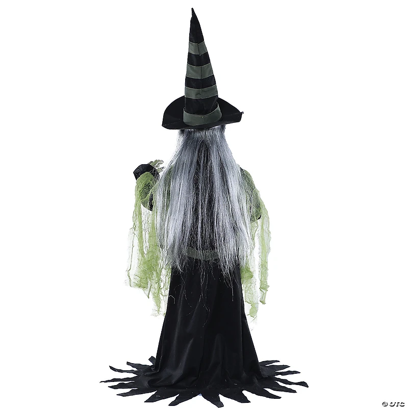 36" Fortune Teller Witch Animated Prop