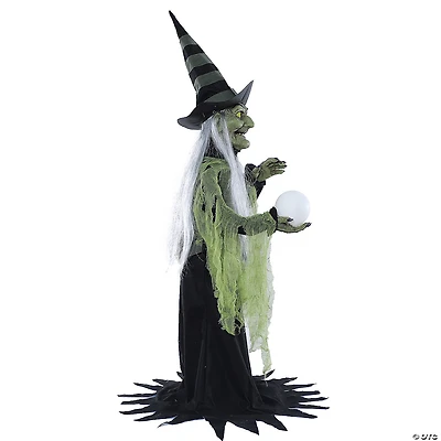 36" Fortune Teller Witch Animated Prop