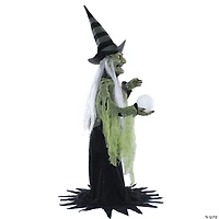 36" Fortune Teller Witch Animated Prop