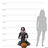 36" Lunging Pumpkin Carver Animated Prop