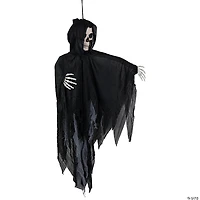 36" Touch Activated Lighted Talking Reaper Animated Hanging Halloween Decoration