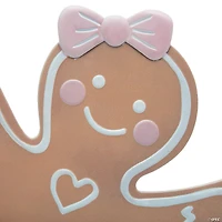 37 3/4" Iron Gingerbread Girl Christmas Decoration