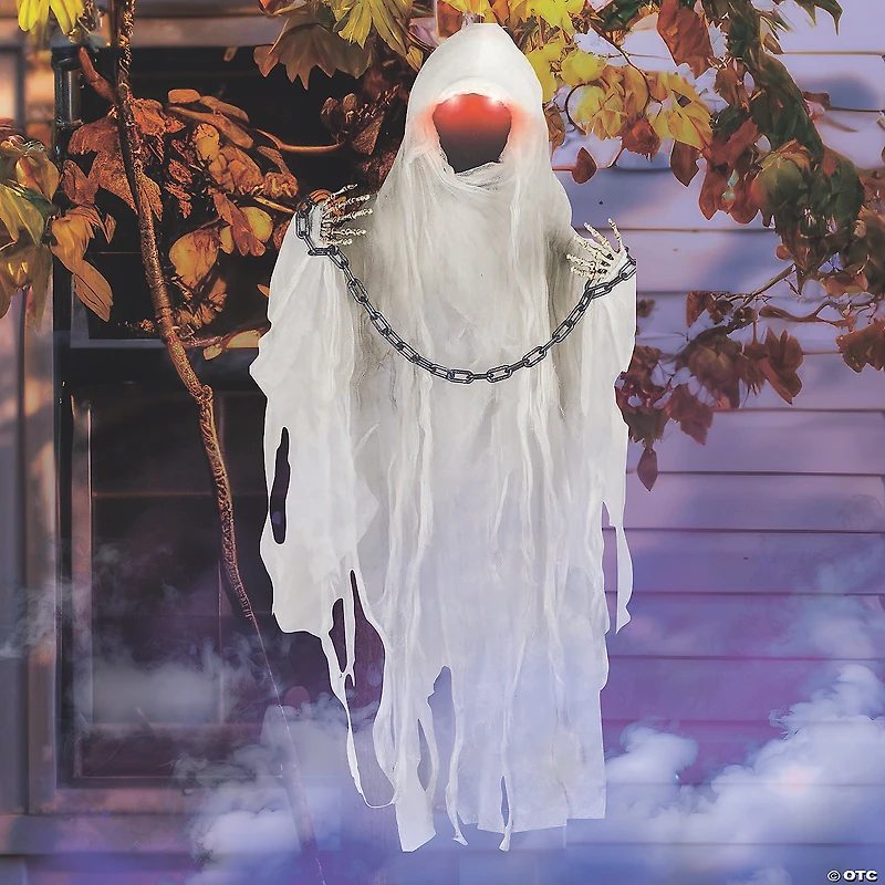 37" Faceless Spectre in Chains Halloween Decoration