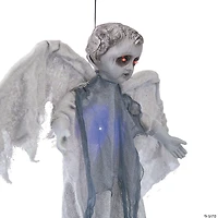 39 1/4" Animated Hanging Light-Up Angel Halloween Decoration