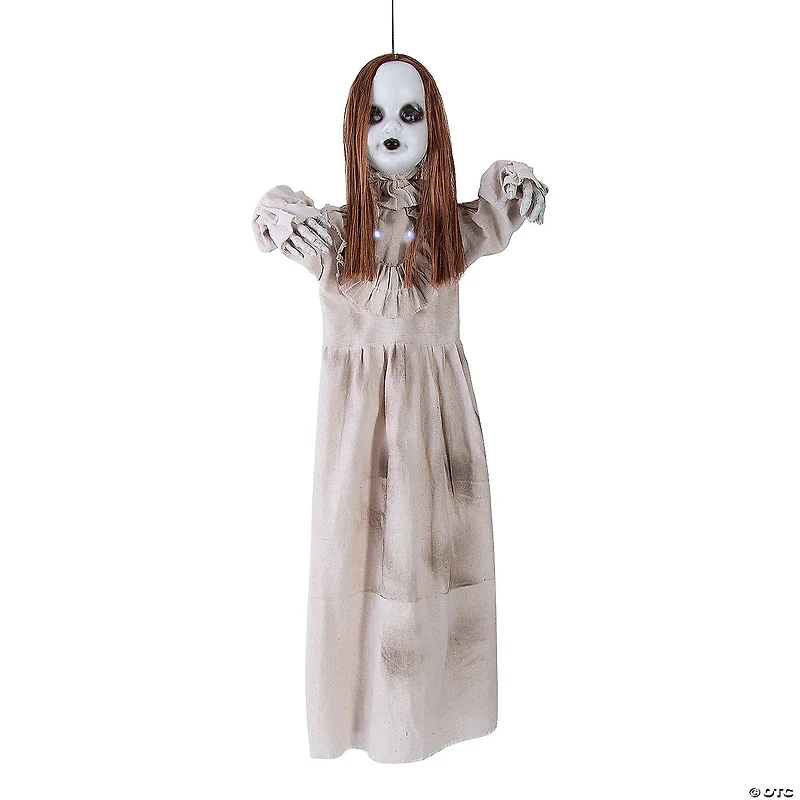 39 1/4" Hanging Girl Red-Haired Light-Up Doll with Separated Head