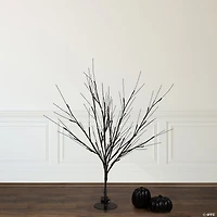 39" LED Lighted Black Halloween Twig Tree - Warm White Lights