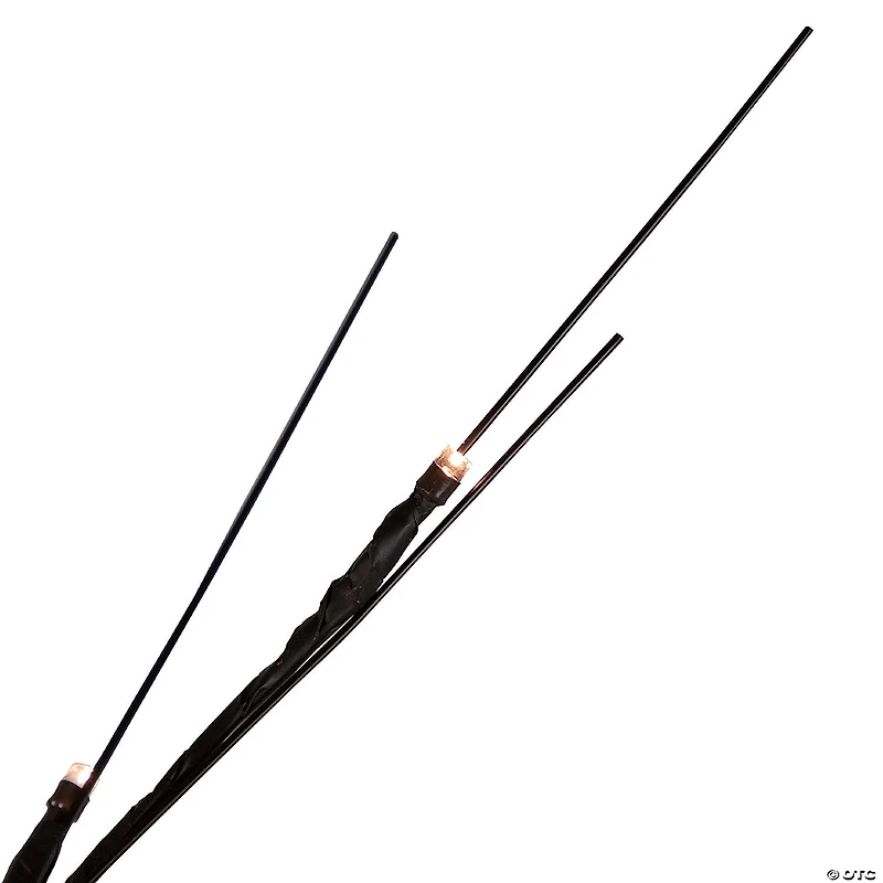 39" LED Lighted Black Halloween Twig Tree - Warm White Lights