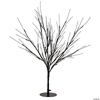 39" LED Lighted Black Halloween Twig Tree - Warm White Lights