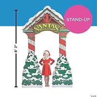 3D Santa’s Workshop Archway Cardboard Stand-Up