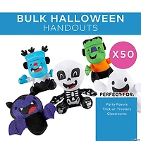 4 3/4" - 6 1/4" Bulk 50 Pc. Halloween Character Stuffed Toy Assortment