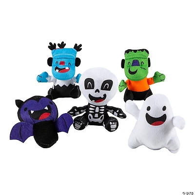 4 3/4" - 6 1/4" Bulk 50 Pc. Halloween Character Stuffed Toy Assortment