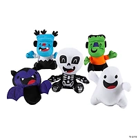 4 3/4" - 6 1/4" Bulk 50 Pc. Halloween Character Stuffed Toy Assortment