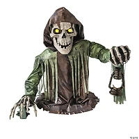 4 Ft. 10" Animated Light-Up Corroded Skeleton Reaper