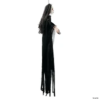 4 Ft. 3" Posable Hanging Girl Dressed in Black Halloween Decoration